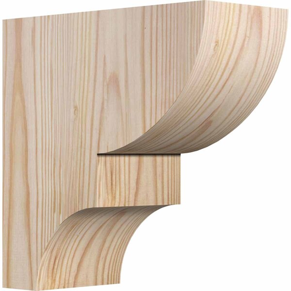 Ekena Millwork Ridgewood Smooth Corbel, Douglas Fir, 3 1/2"W x 8"D x 8"H COR04X08X08RID00SDF - main